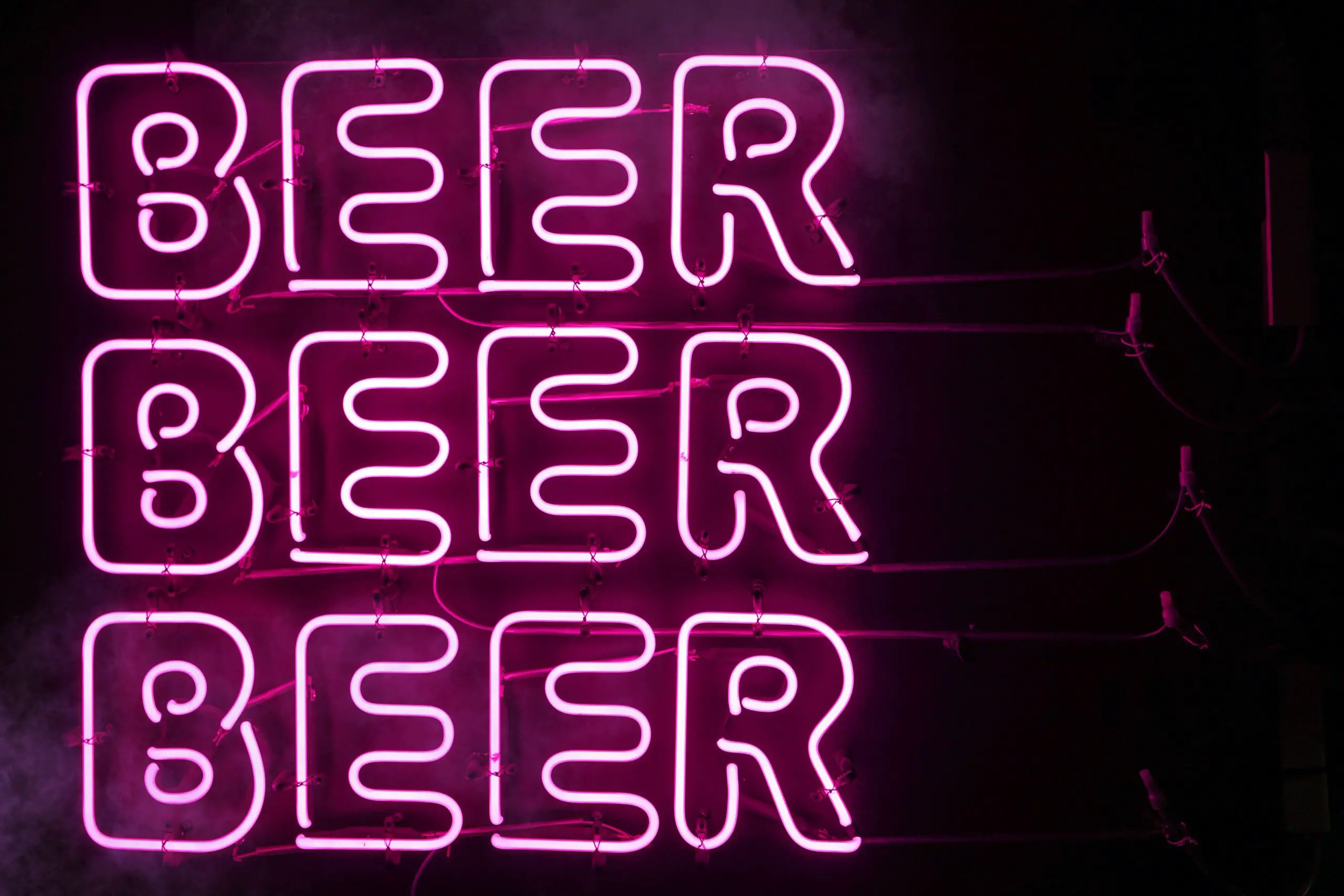 Beer Beer Beer neon sign