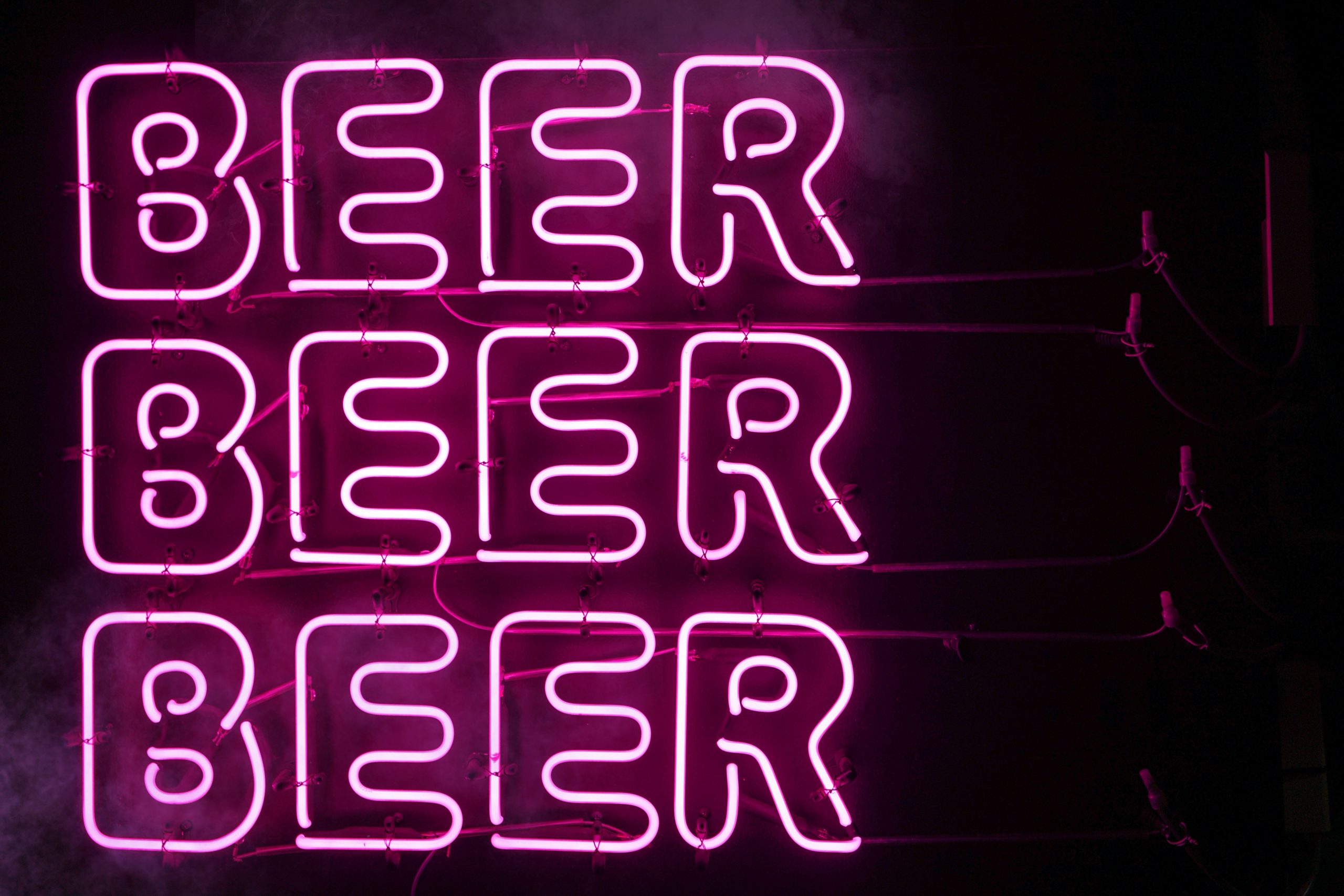 Beer Beer Beer neon sign